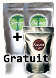 baomix-500gr-pulpe-de-baobab-cacao-biologique 500gr de Baomix, la pulpe de baobab+500gr de Baomix cacao gratuit!